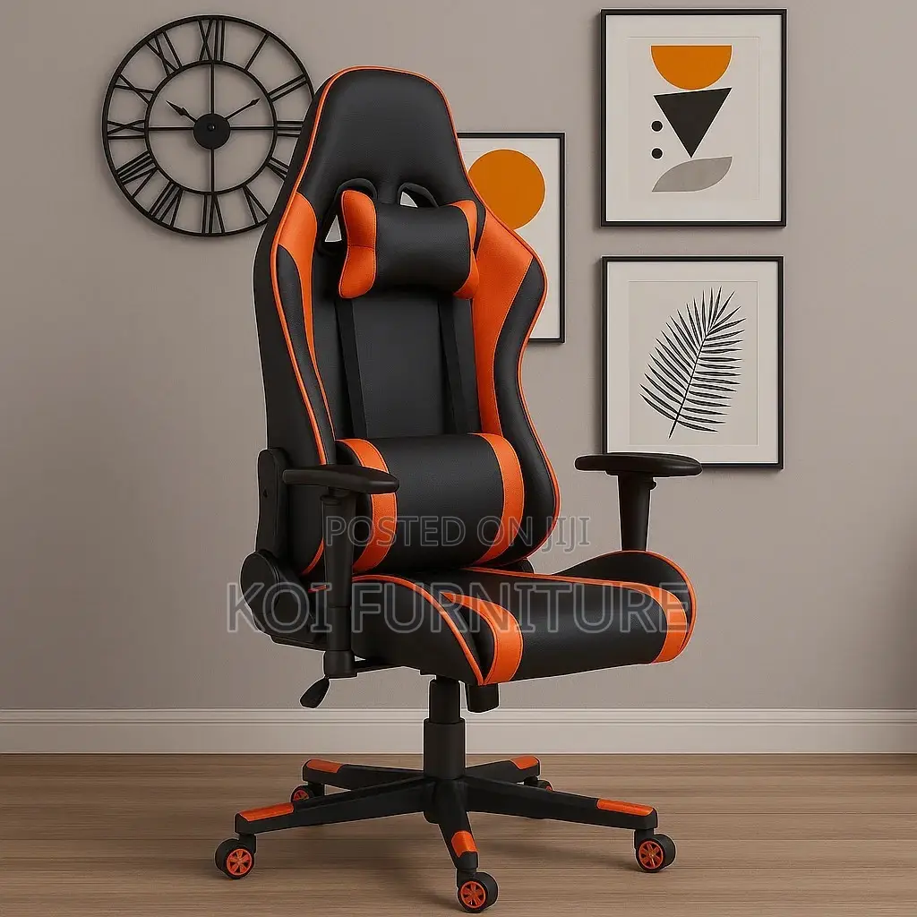 Office Chair : High-Back Gaming Leather Seat