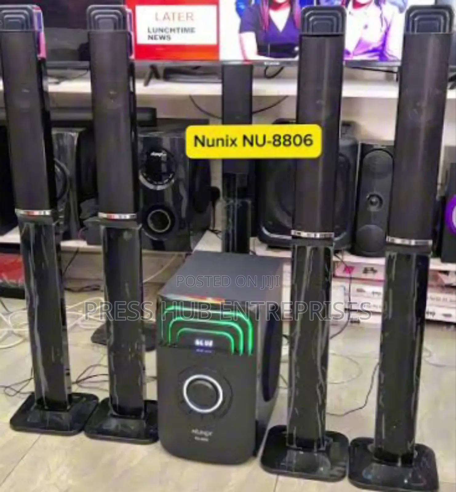 Nunix Nu-8806 5.1 Channel Deluxe Home Theater System.
