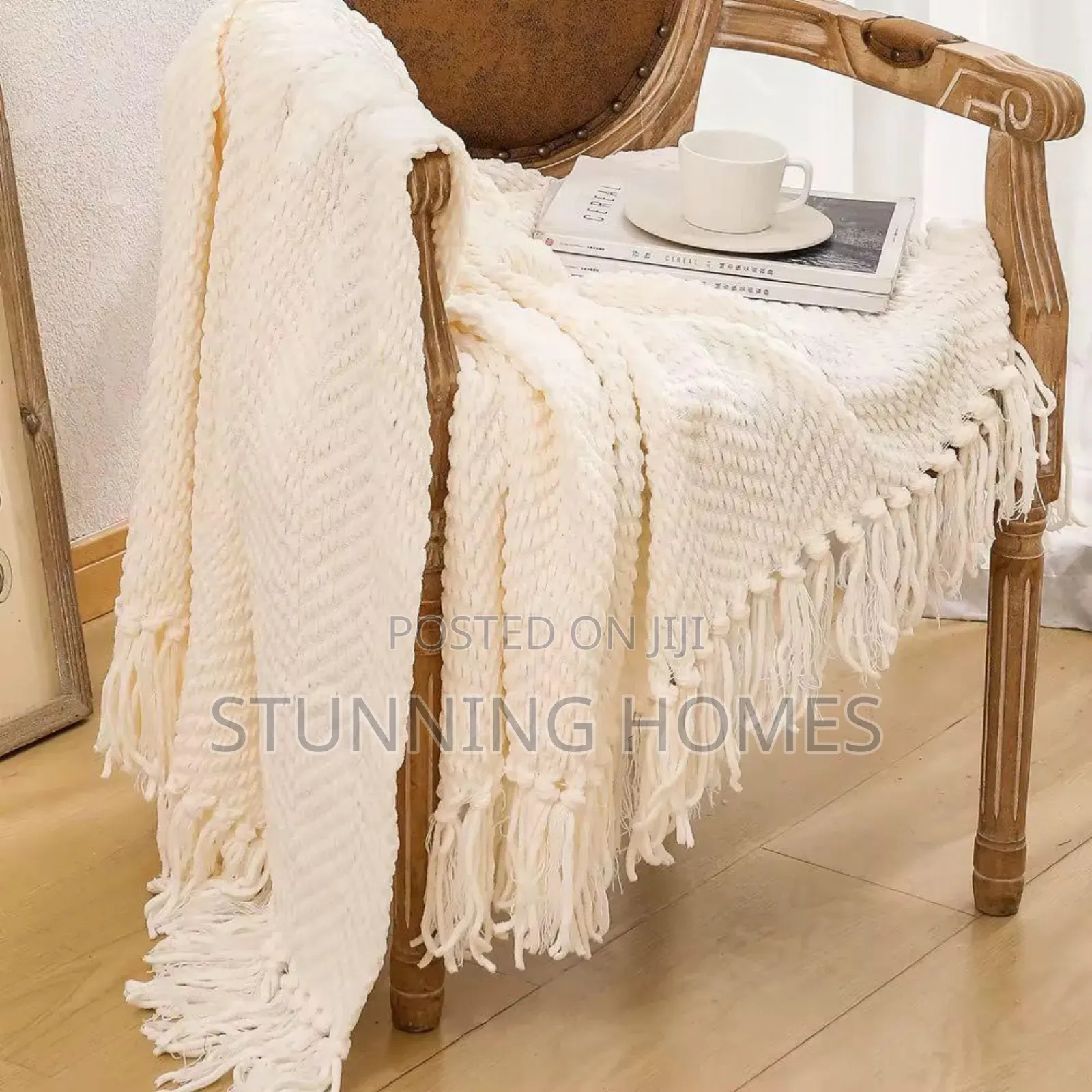 Soft Textured Knitted Throw Blankets