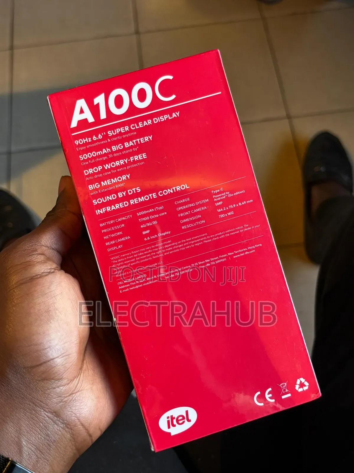 New Itel A100C 64 GB Black