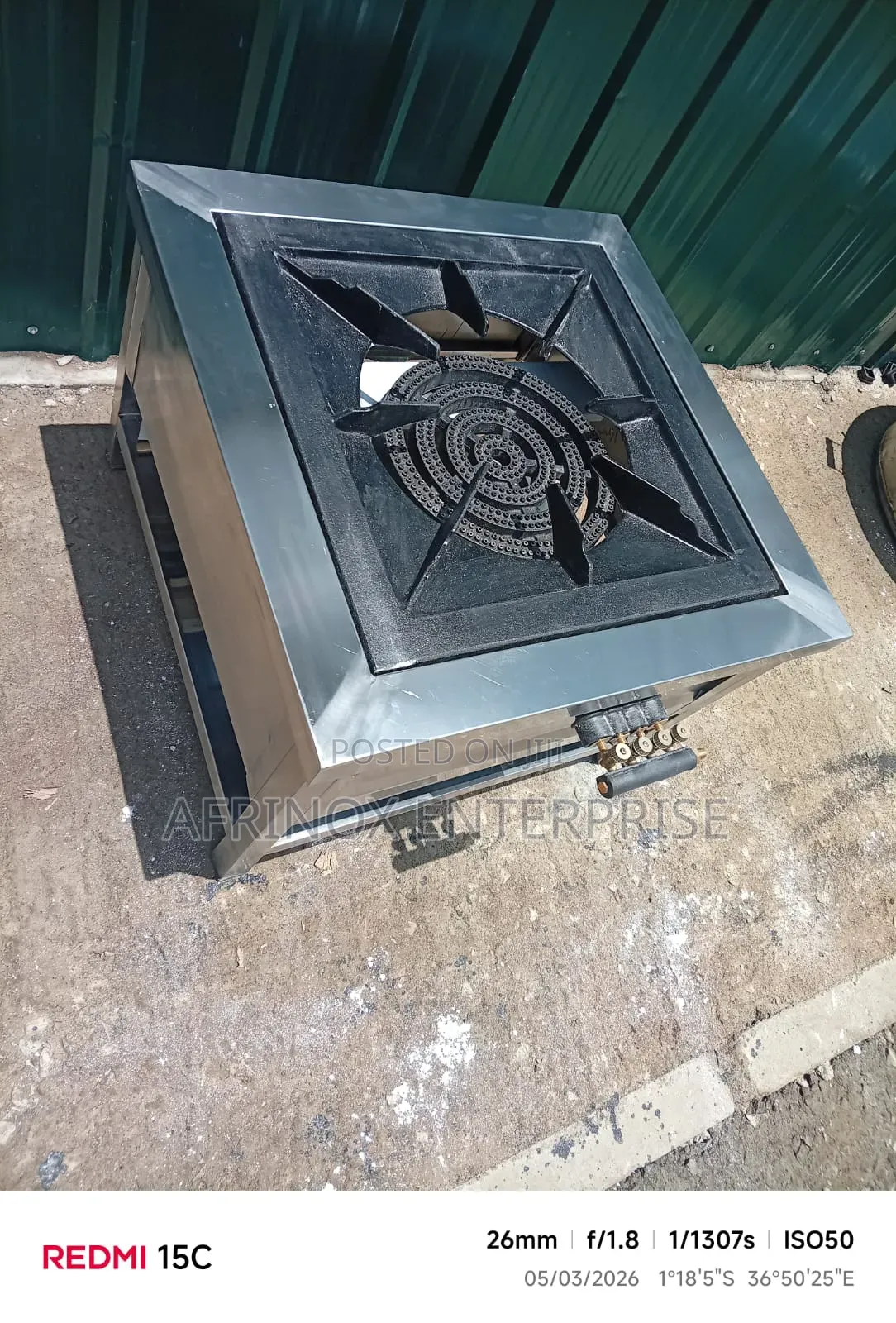 Commercial Gas Stove/Burner. (4 Rings)