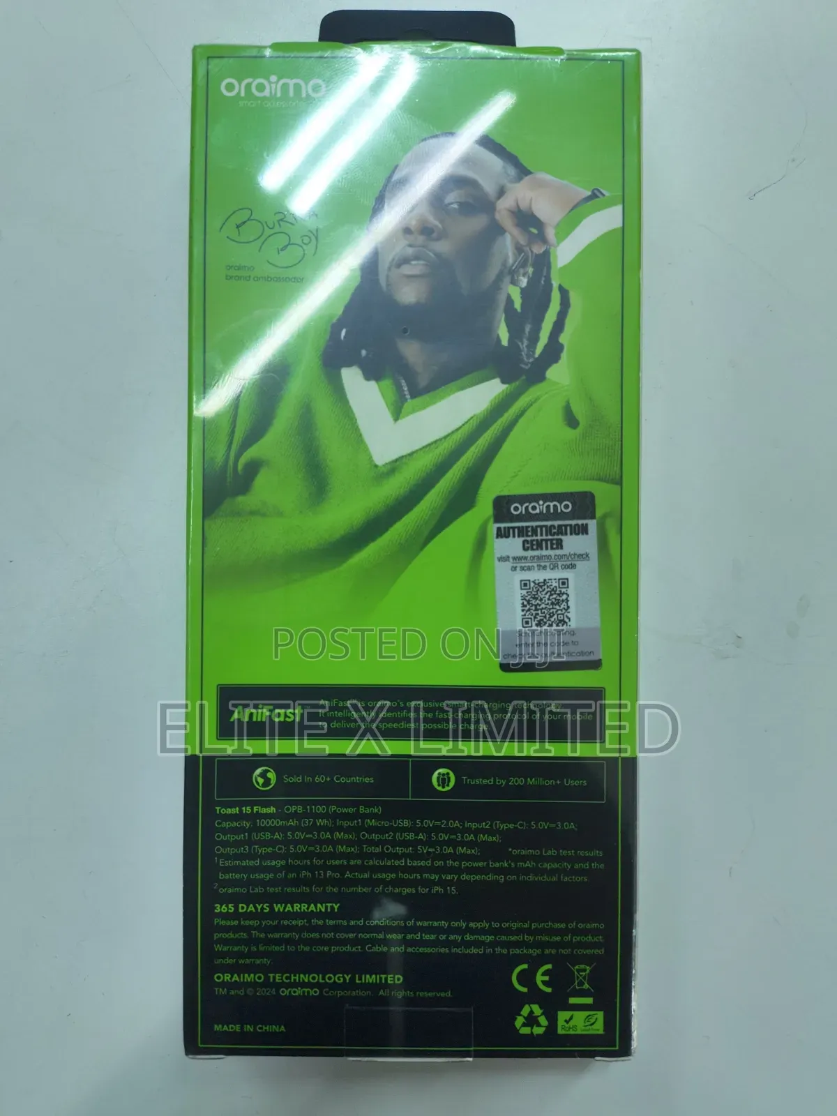 Oraimo Toast 15 Flash | Opb-1100d