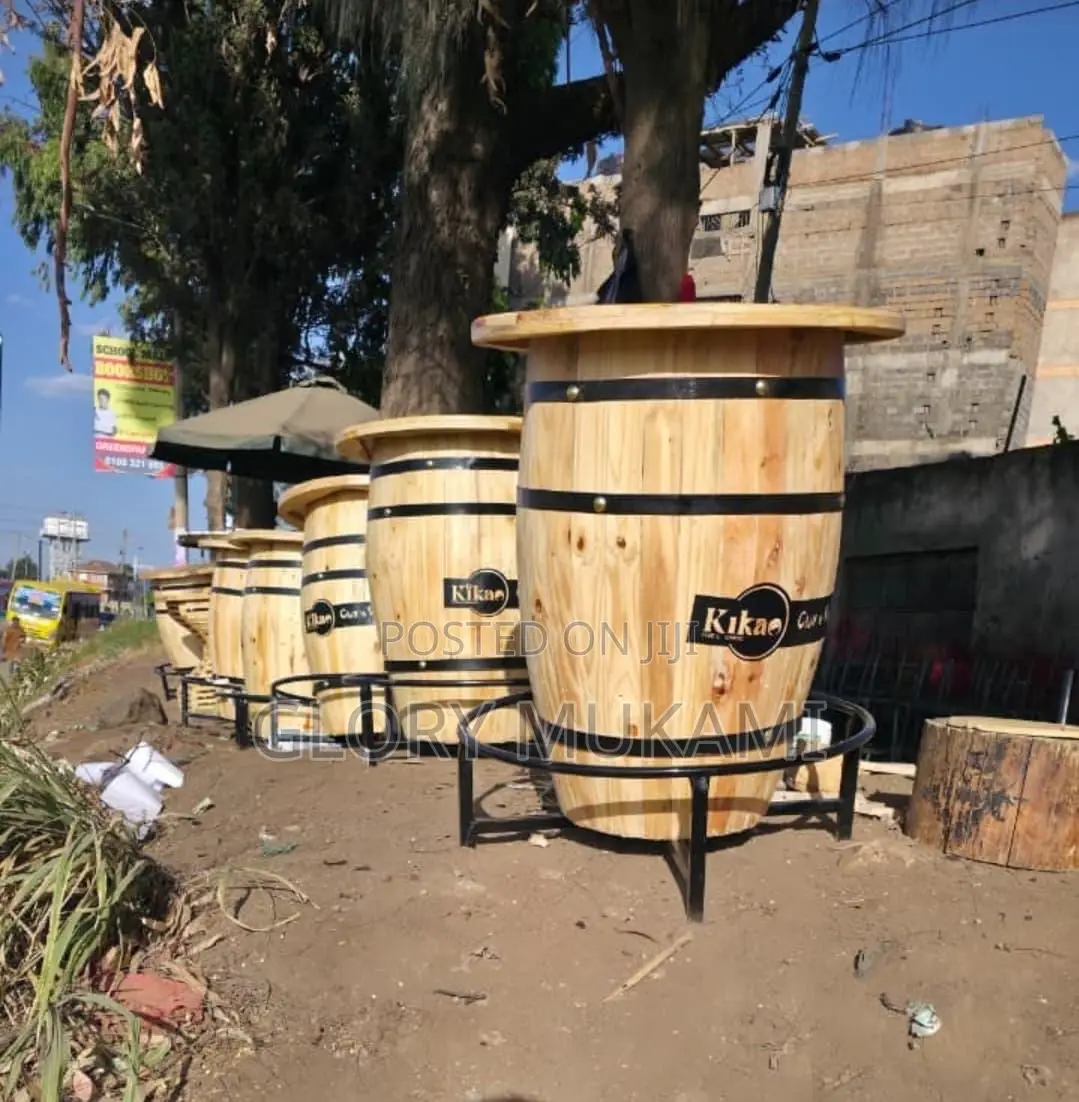 Wooden Barrel Tables
