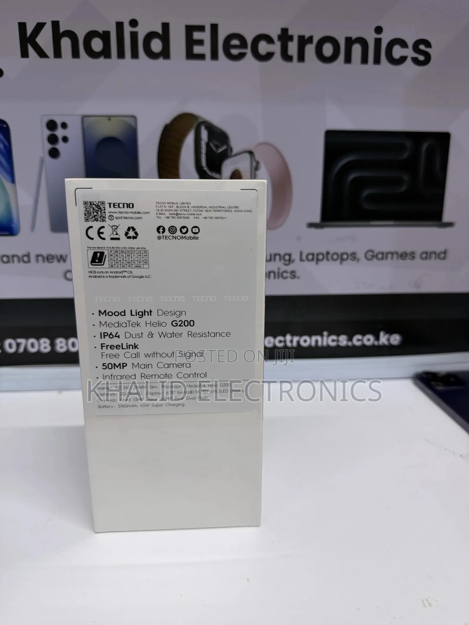 New Tecno Spark Slim 256 GB Black