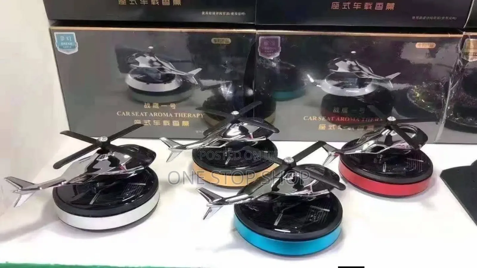 Solar Helicopter Freshener Aircraft Aromatherapy Diffuser Decoration