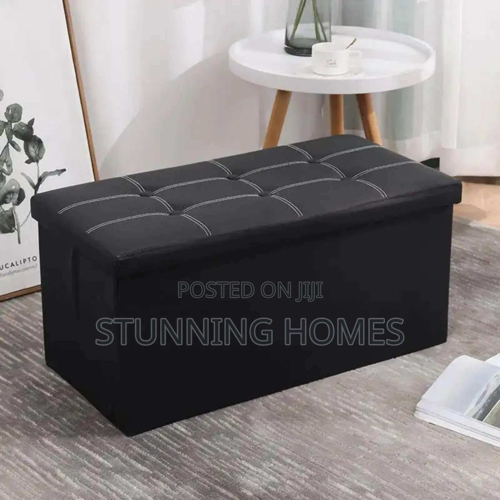 Portable and Foldable Ottoman Storage