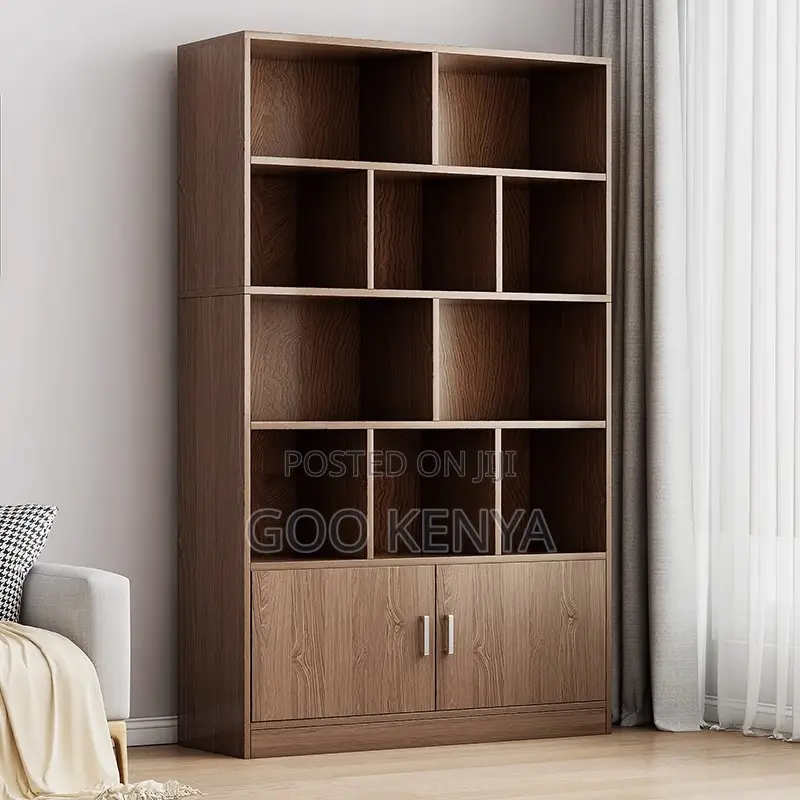 Home/Office Bookshelf;Wooden Storage Bookshelf With Multi Compartments