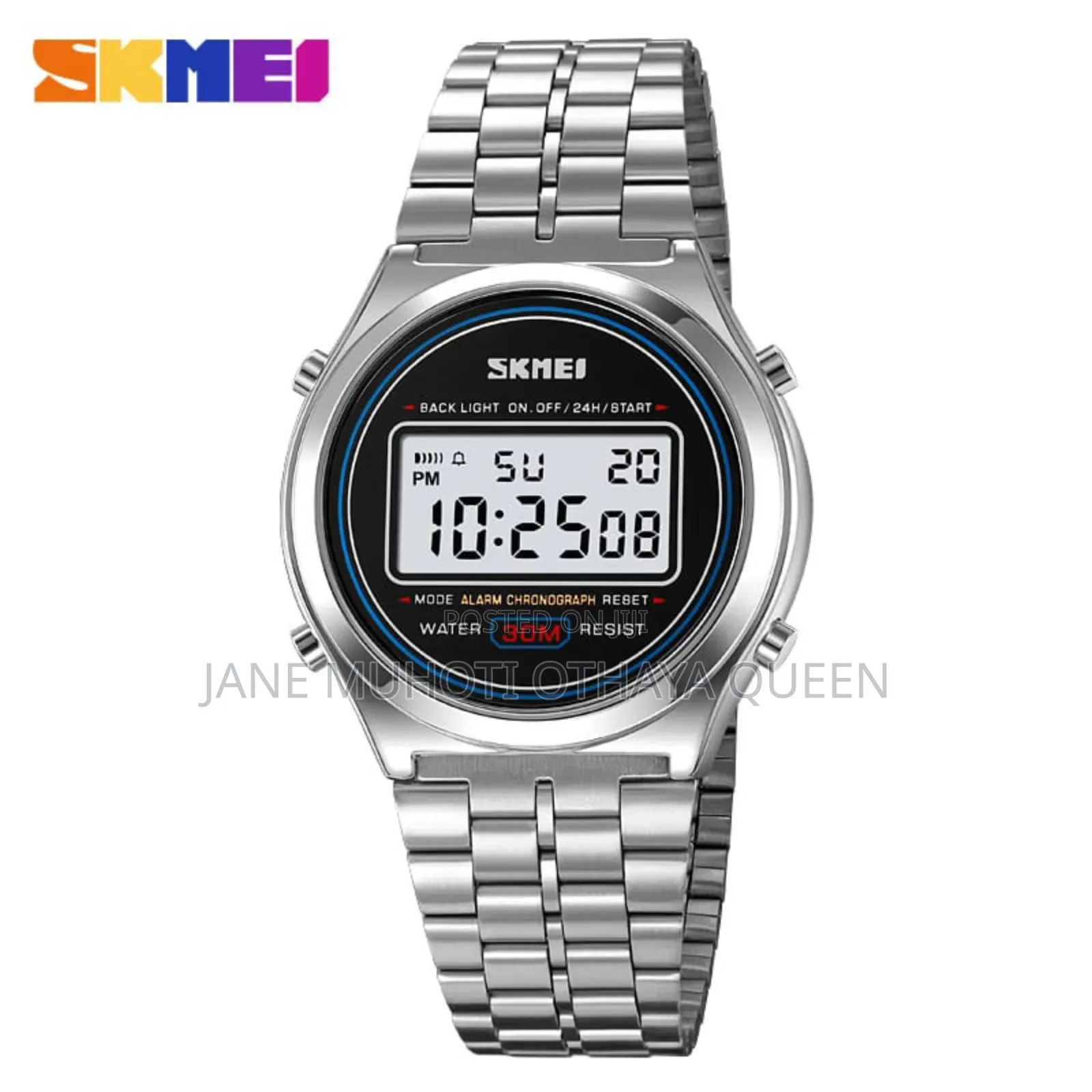 Skmei Digital Time Display Self Adjustable Strap