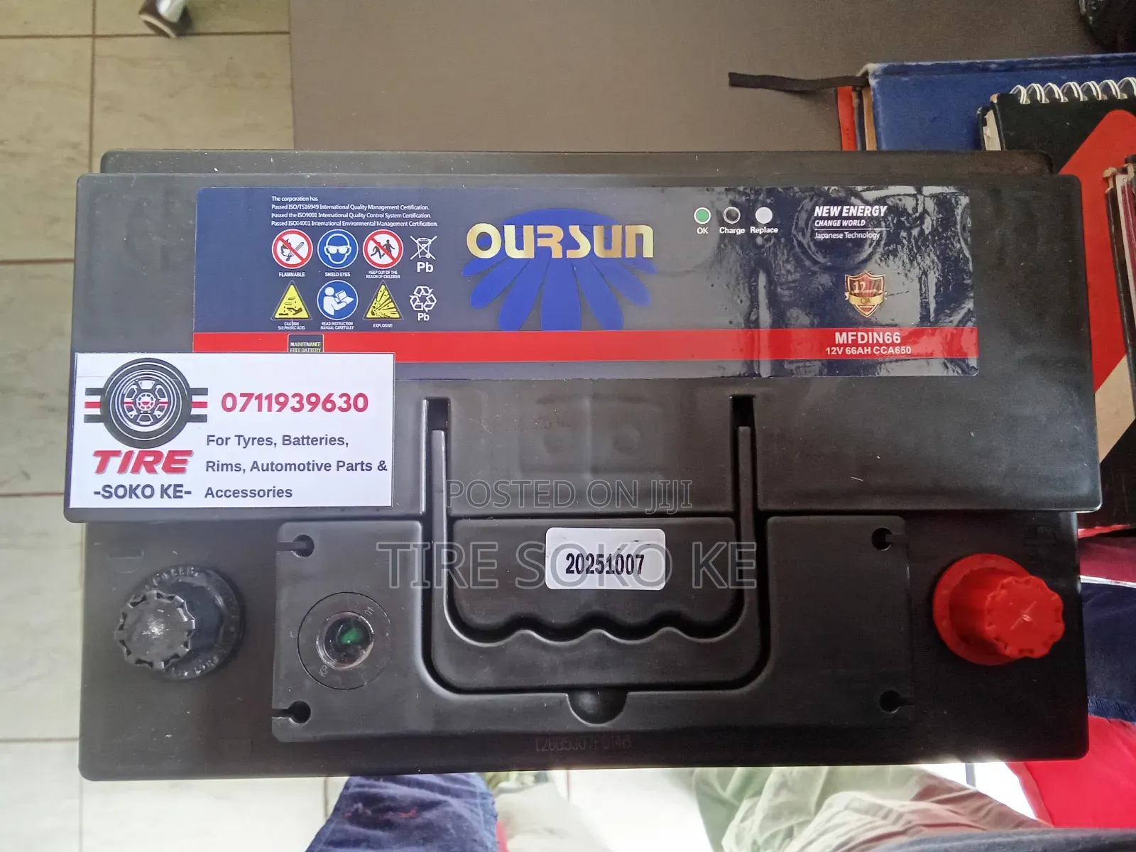 Din 66 Oursun Battery