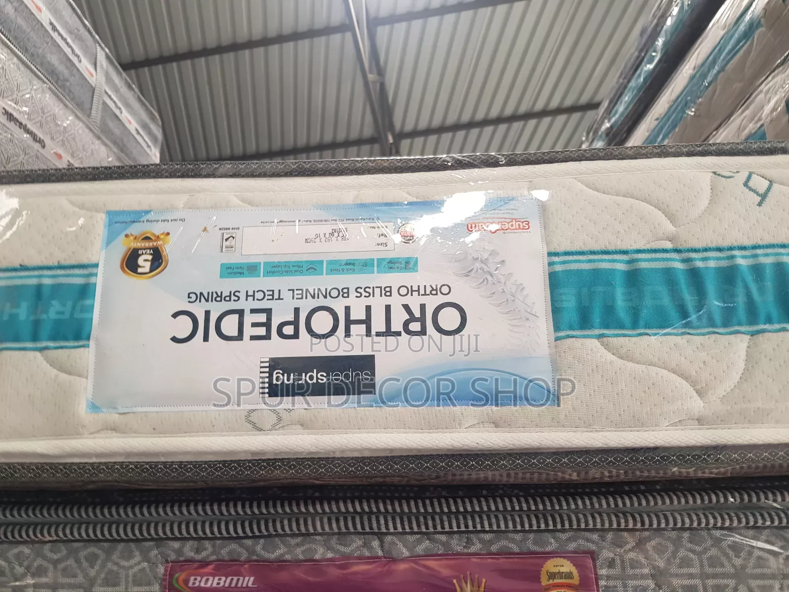 5×6 Orthobliss Spring Mattress 10 Inches