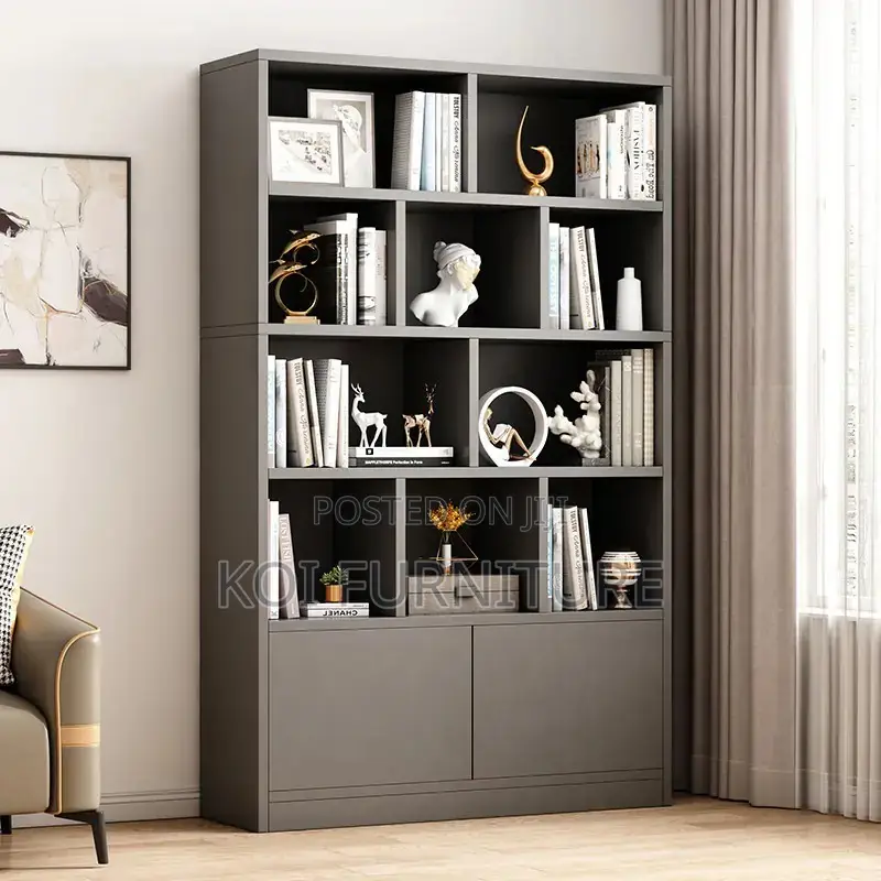 Office Bookshelf : Modern Engineered Wood Bookshelf