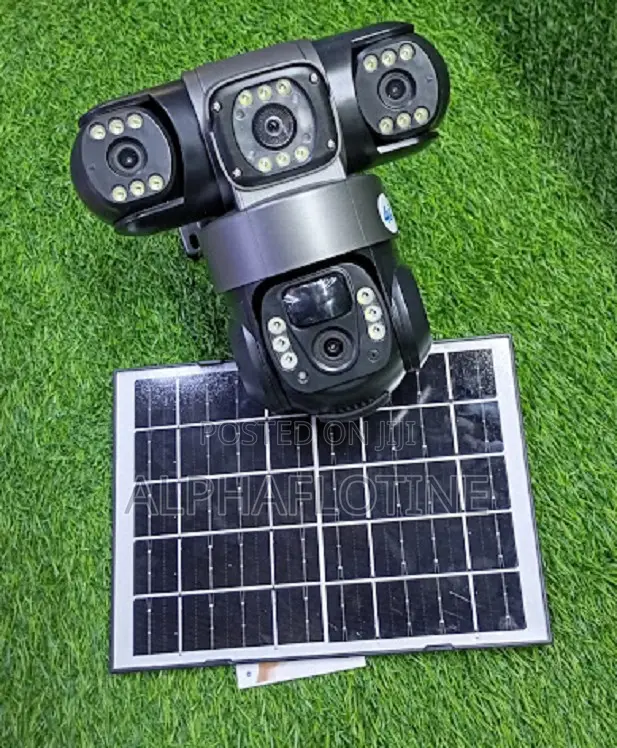 360° Panoramic Surveillance Wifi 3-Lens Wireless Solar CCTV Cameras