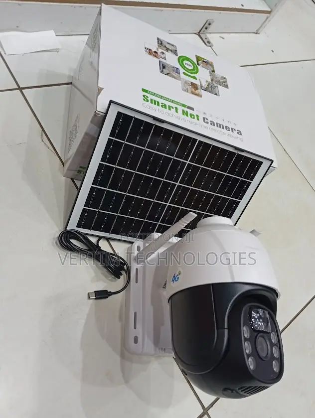 Single Lens 4g Simcard Solar PTZ Camera Wireless Hd