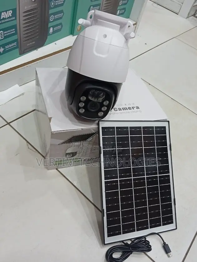 4g V380 Single Lens Solar Camera With Simcard Slot