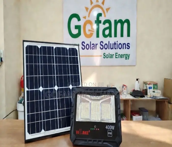 Velmax 400watts Bright Integrated Solar Flood Light