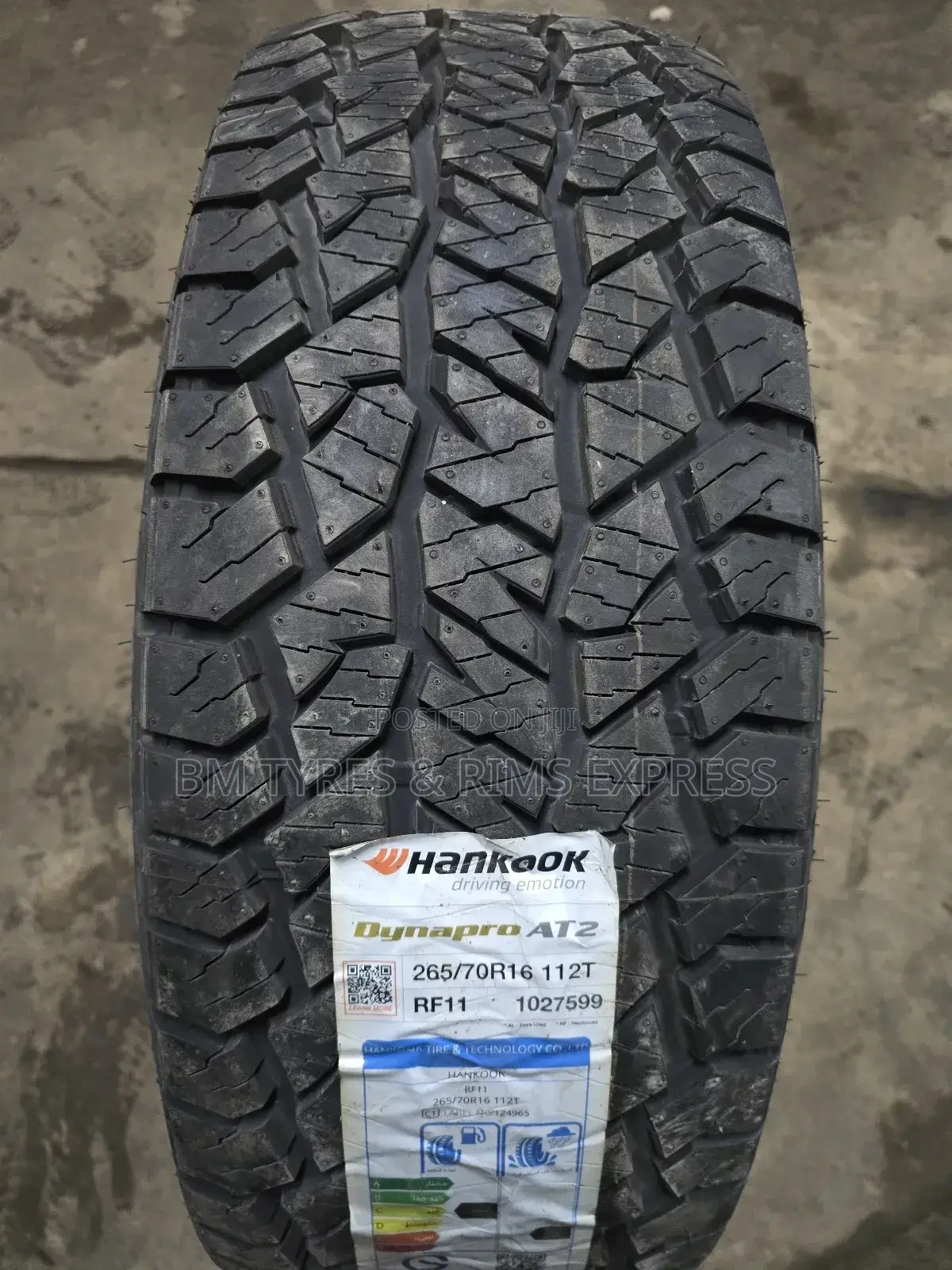 265 /70 R16 Hankook Tyres (All Terrein) Korea.