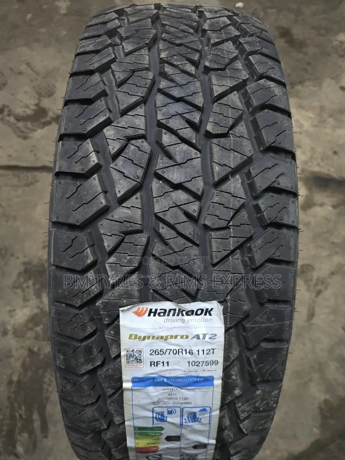 265 /70 R16 Hankook Tyres (All Terrein) Korea.