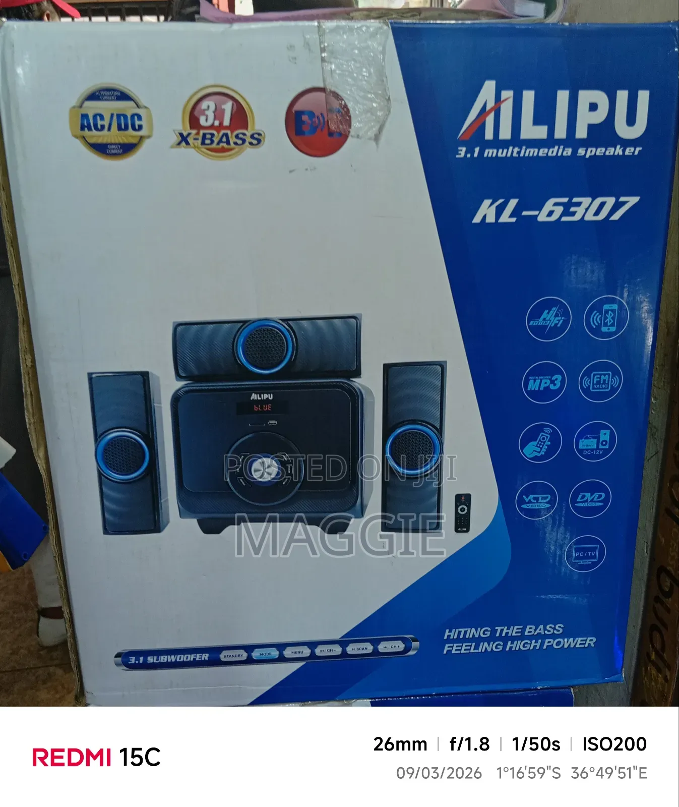 Ailipu Kl-6307 Channel Multimedia Speaker System