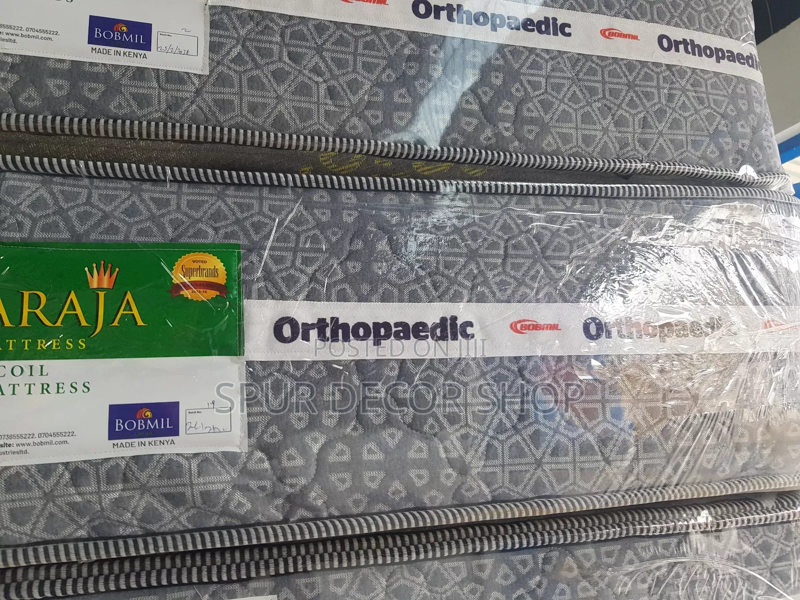6×6 12 Inches Maharaja Spring/Orthopaedic Mattress