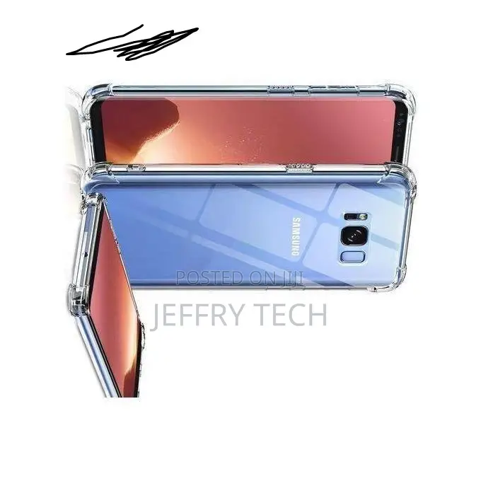 Samsung Galaxy S8+ Flexible Clear Transparent Soft Tpu Back Case Cover