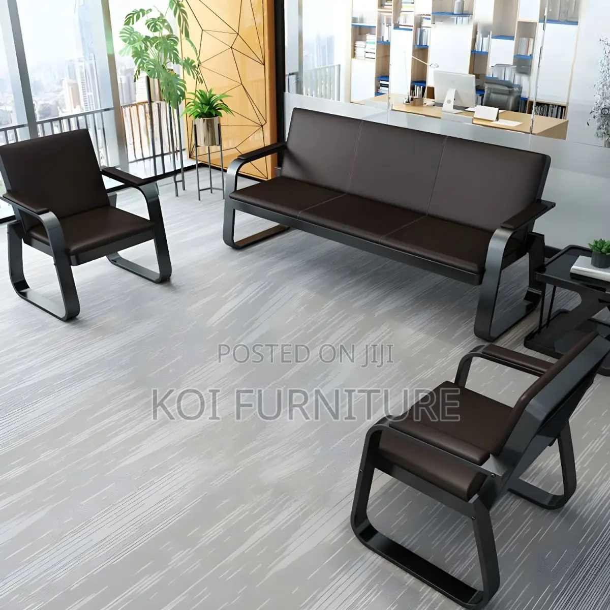 Office Sofa Modern 5-Seater Reception Office Sofa Set