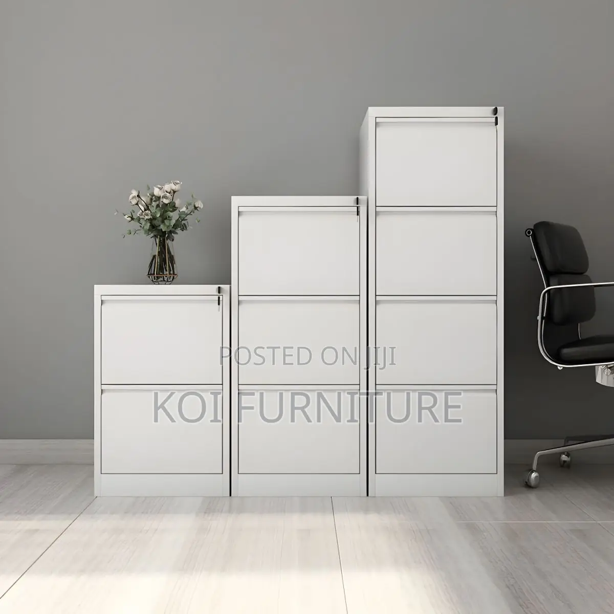 Office Cabinet : Steel White Filing Cabinet 4 Drawer