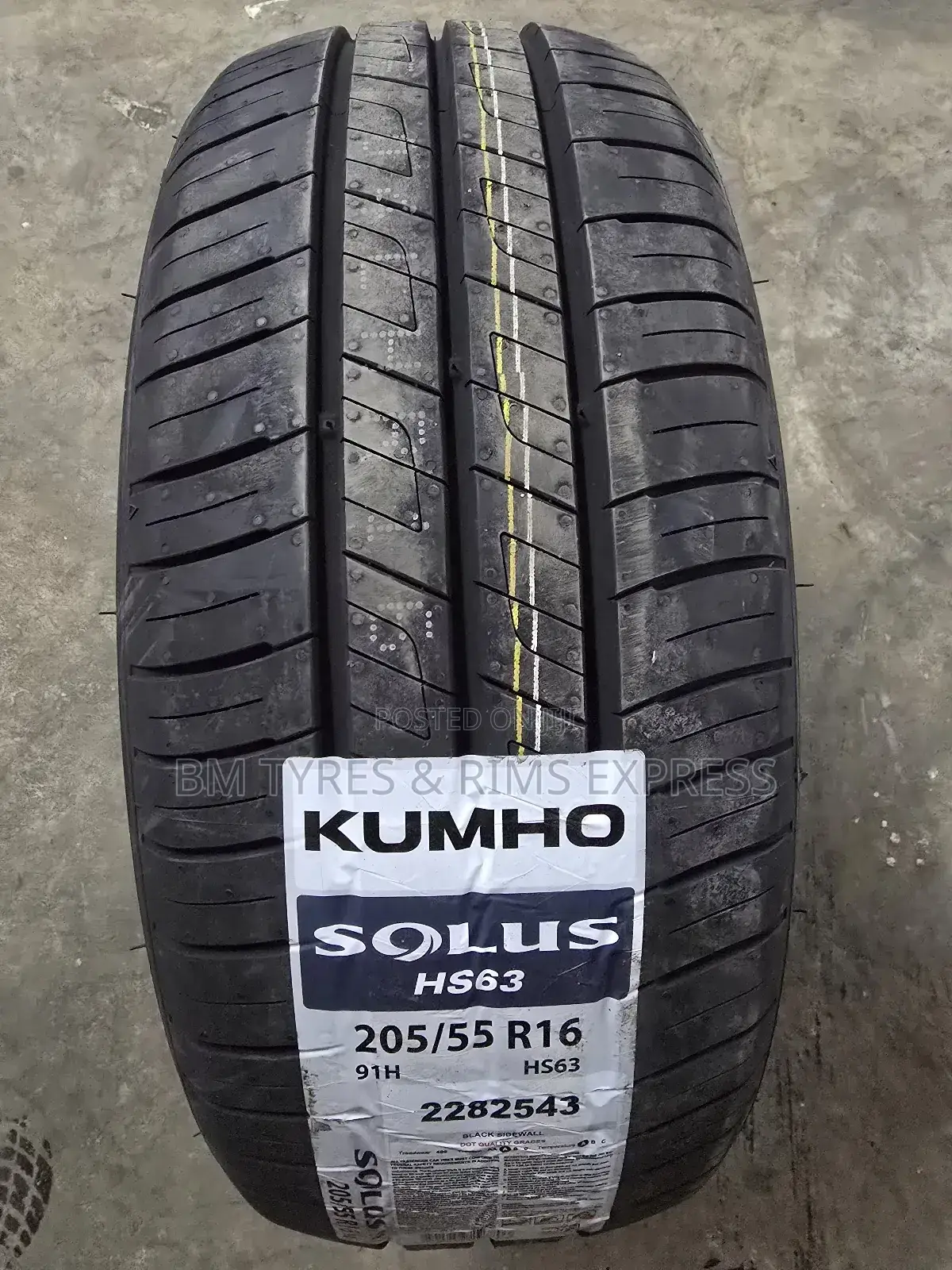 205 /55 R16 Khumo Tyres (Korea)