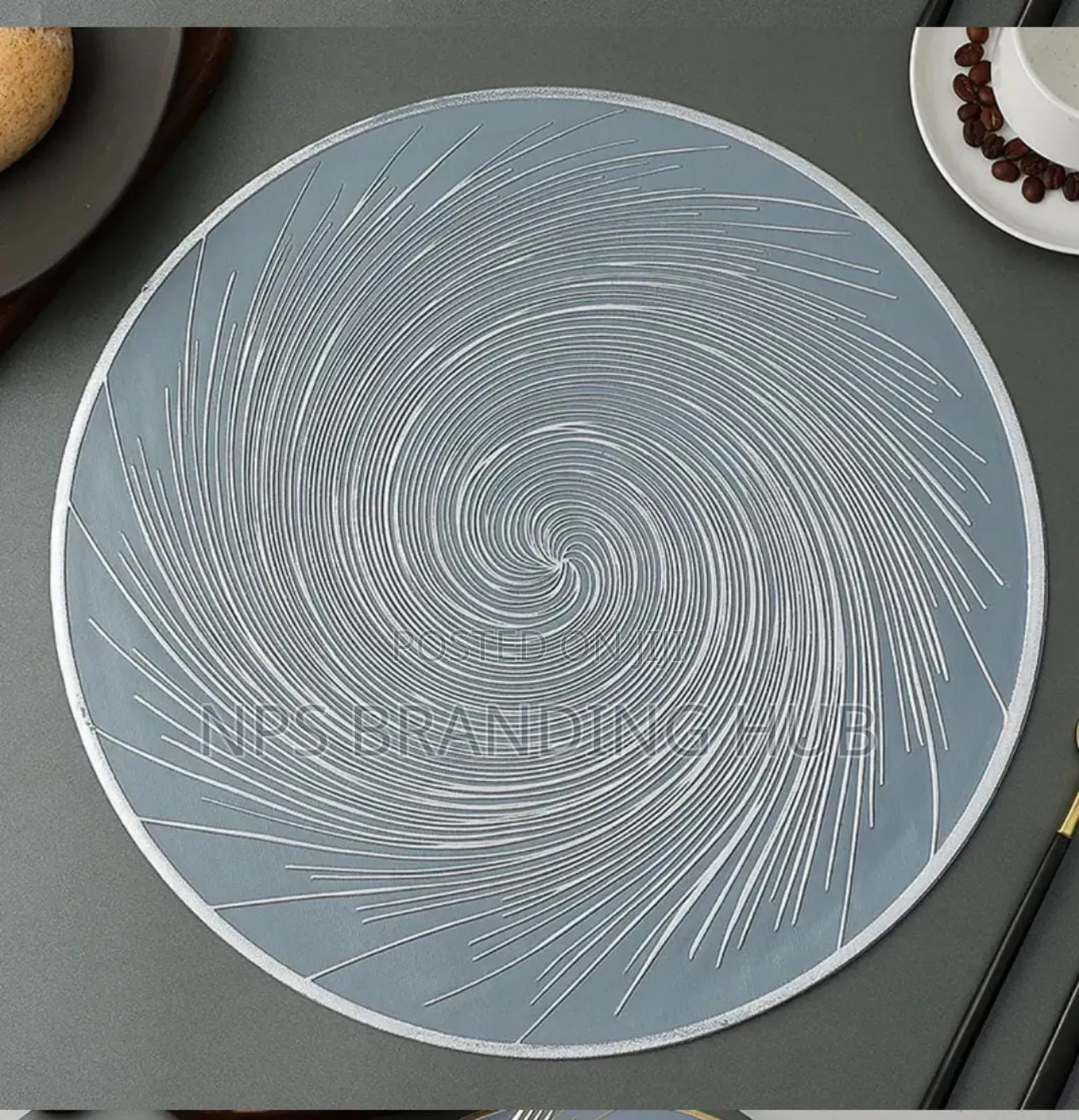 6pcs PVC Non-Woven, Waterproof Table Mats Material: PVC Eh