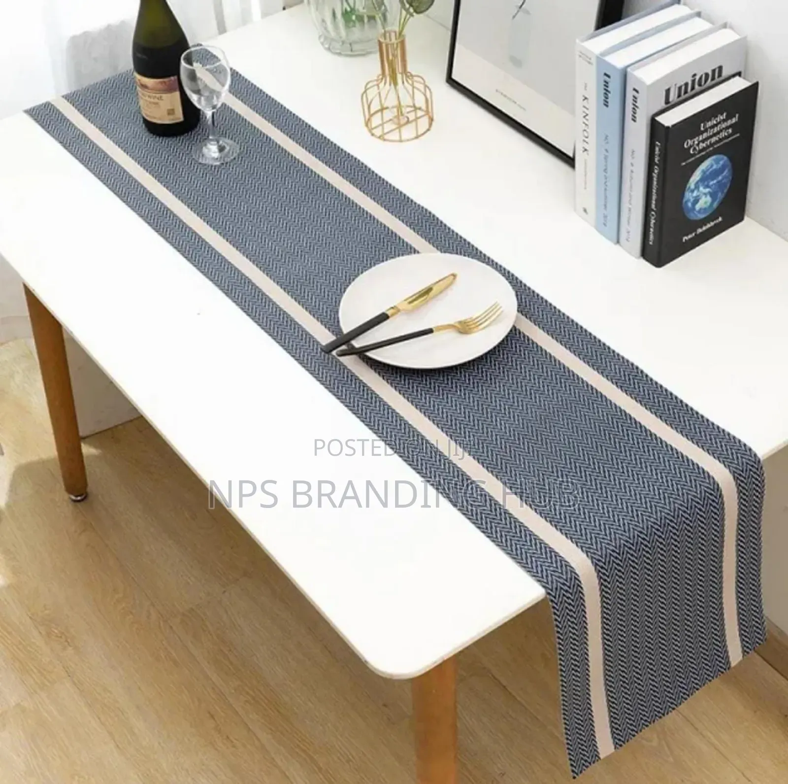 6pcs PVC Table Mats Plus One Table Runner(30*180cm) Eh