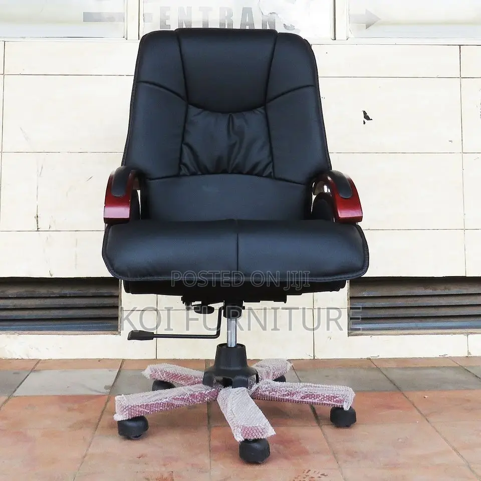 Office Chair; Leather Executive High Back Office Chair