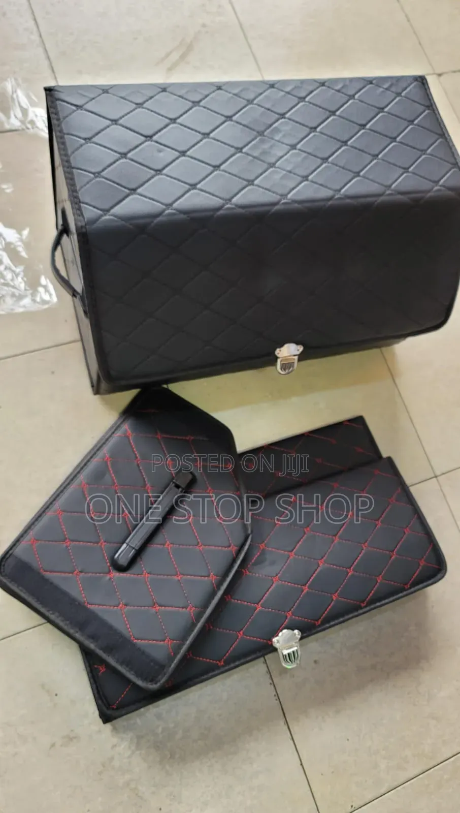 Collapsible High Quality Pu Leather Waterproof Boot Organizer