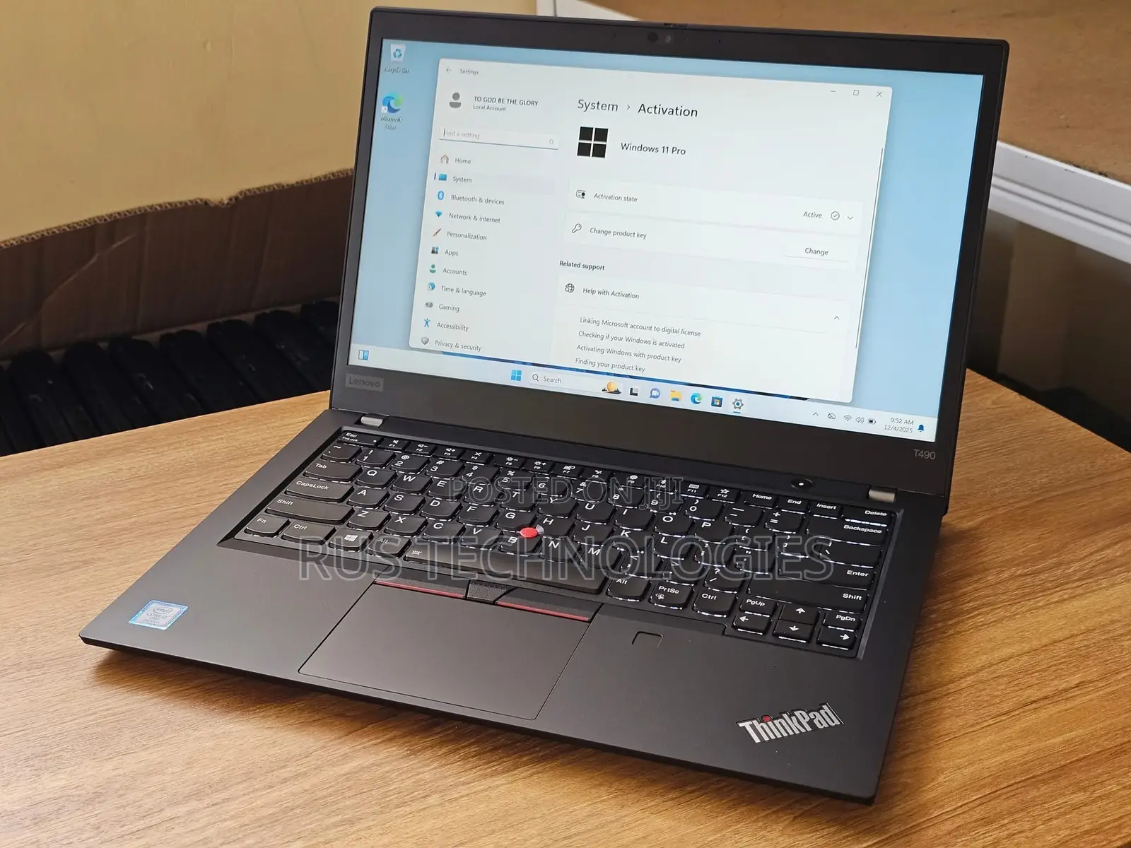 Laptop Lenovo Thinkpad T490s 16GB Intel Core i7 SSD 256GB