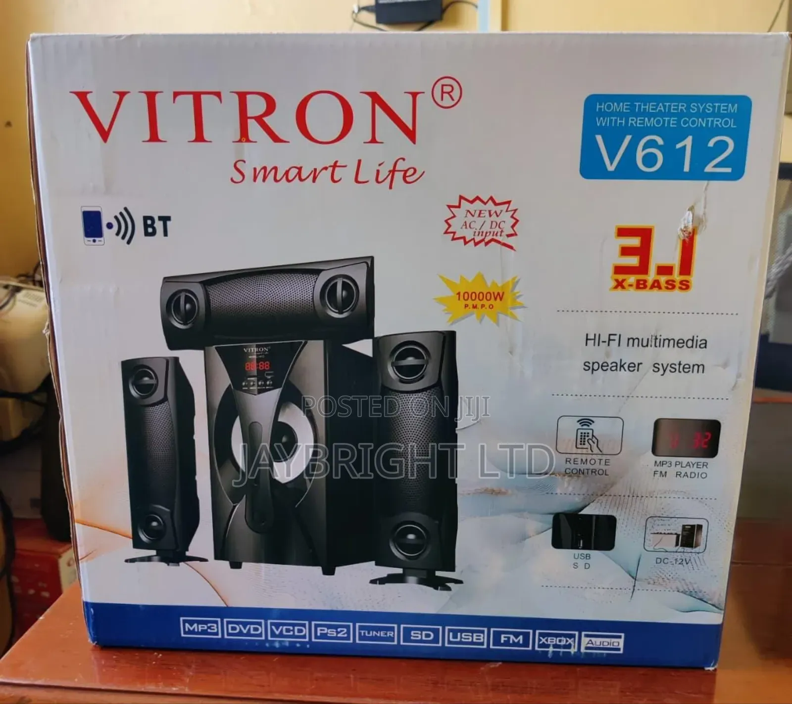 Vitron 3.1 Inch X-Bass Theater Multi Media Sub Woofer System 10000w