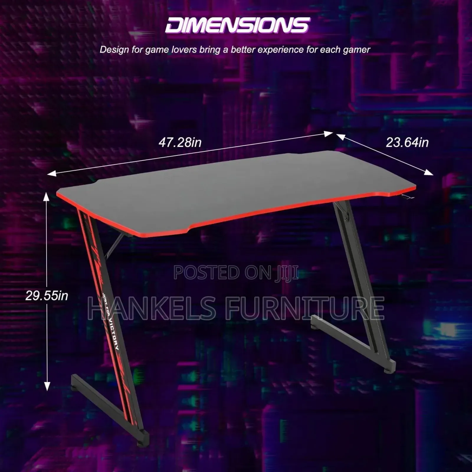 Stylish Gaming Computer Desk With Led Lighting