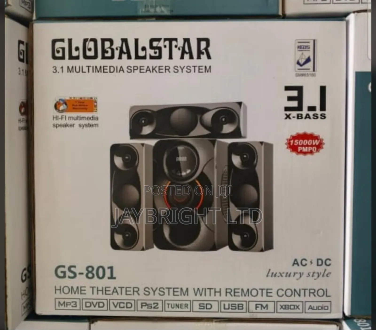 Globalstar Modern Home Theater 3.1 X-Bass Multimedia System Gs-801