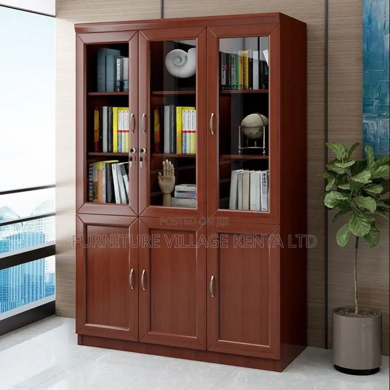Office Cabinet; 3-door Wooden Office Filling Cabinet
