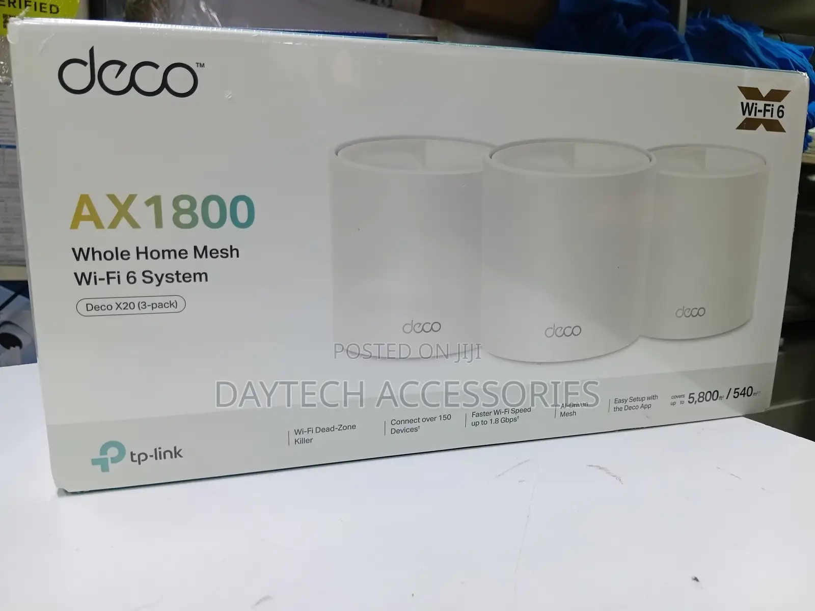 Tp-Link Deco X10 3-Pack Ax1500 Whole Home Mesh Wi-Fi 6 System - White
