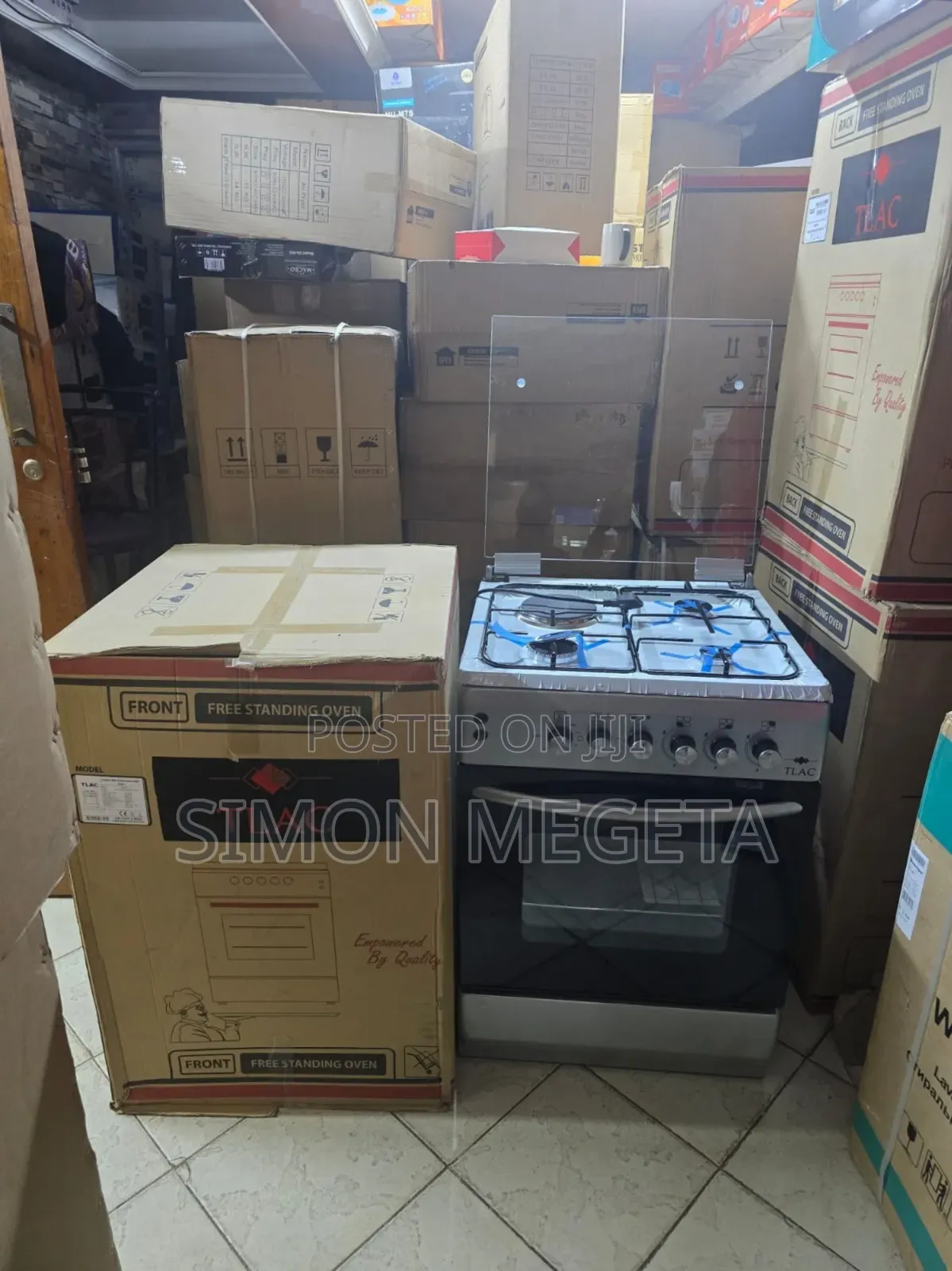 Made in Turkey 60*60 Tlac 3+1 Standing Cooker With Gas Sensor