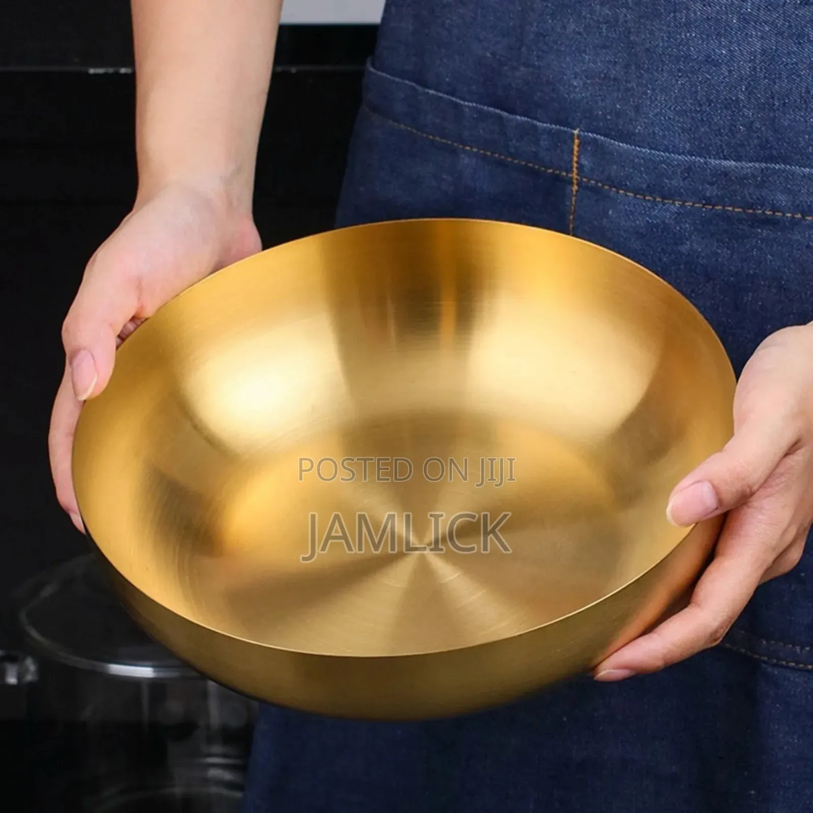 3l Gold Stainless Steel Ramen Serving Bowl – Hk