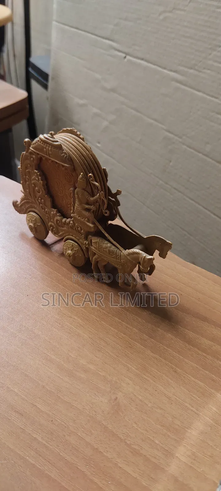 A Maharaja Chariot (Rath) Style Tea Coaster Set