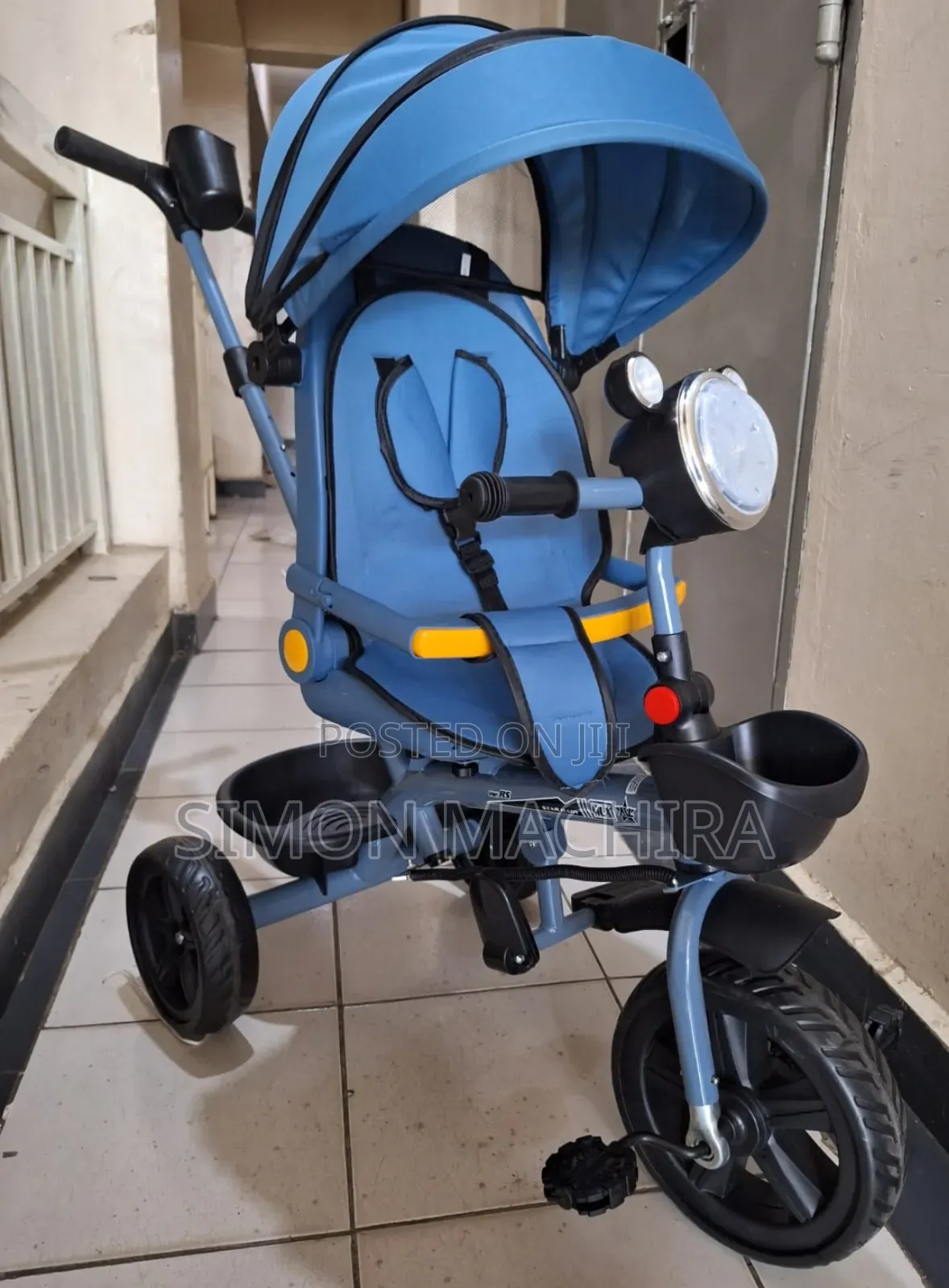 Tricycle With Canopy And Handle