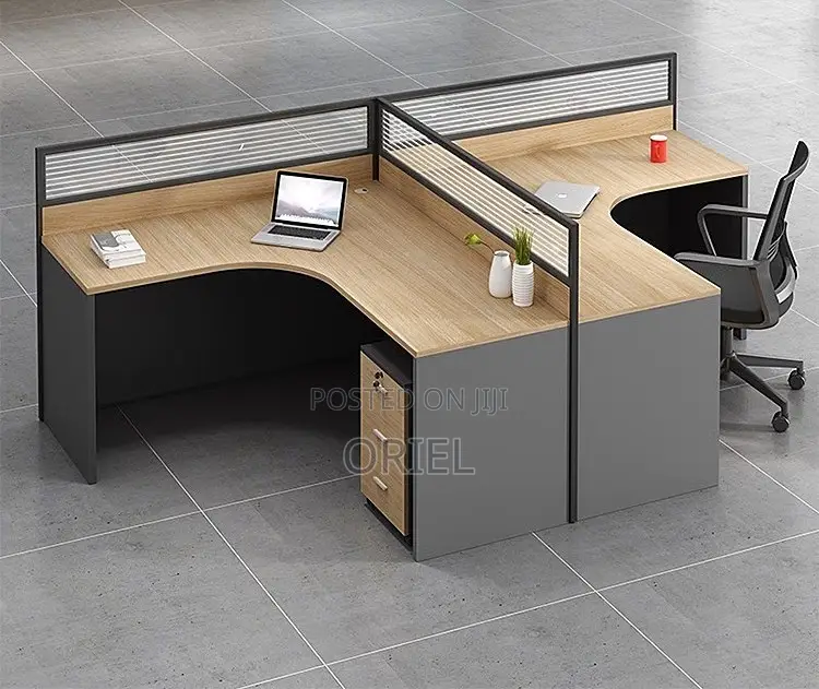 Office Workstation : 2-Way Curved Office Workstation