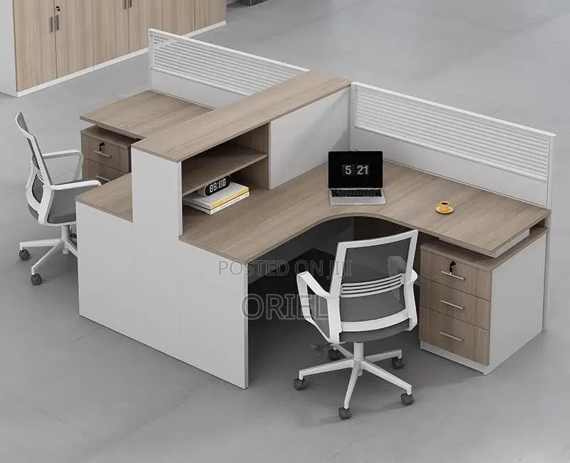 Office Workstation : 2-Way Curved Office Workstation