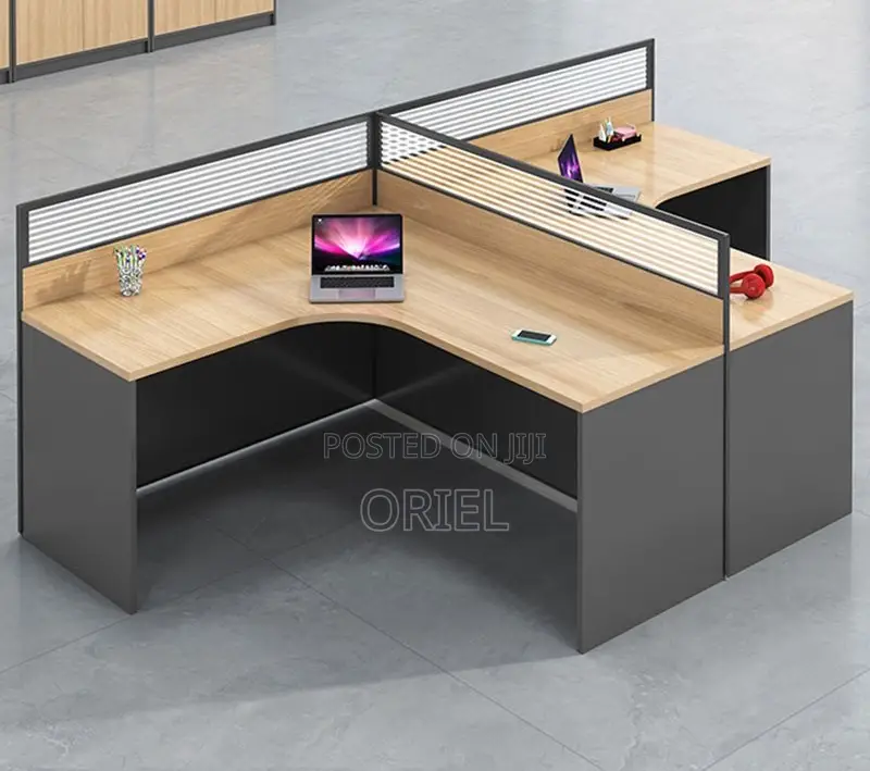Office Workstation : 2-Way Curved Office Workstation