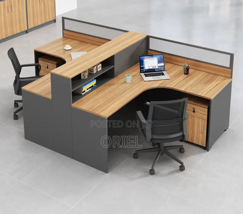 Office Workstation : 2-Way Curved Office Workstation