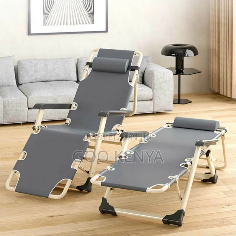 Home Chair; Portable Foldable Reclining Lounge Chair For Garden