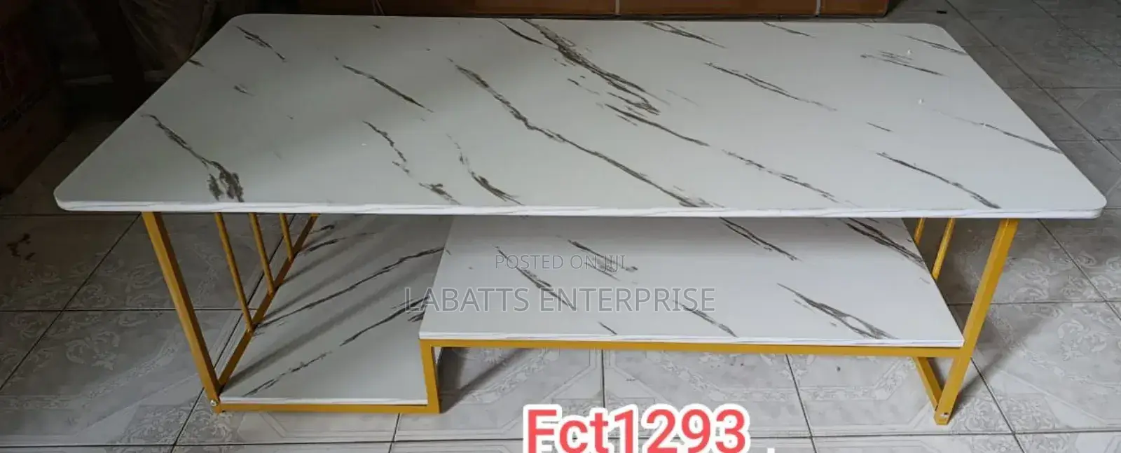 Elegant White Marble-Style Top