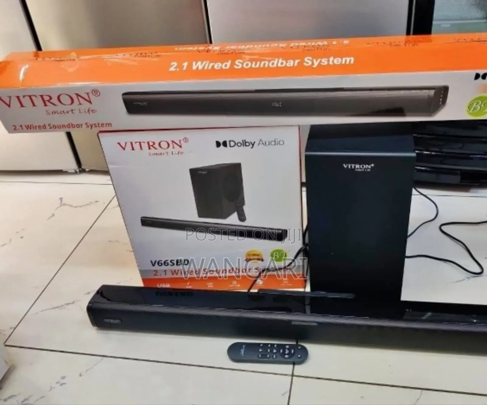 Bluetooth Enabled V66sbd 2.1wired Vitron Soundbar System