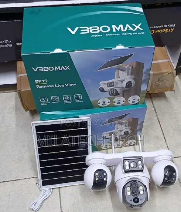 4 Lens Solar Camera 4g CCTV V389pro Max