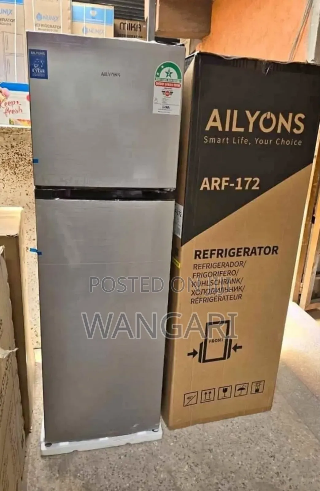 2 Star Ailyons 168 Litres Double Door Fridge